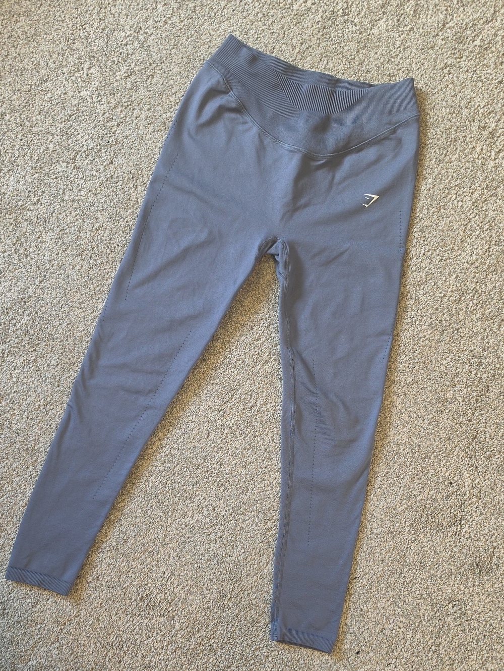 Gymshark Seamless High-Waist Leggings - Slate Blue